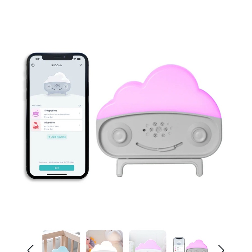 NEW SNOO sound machine Pink cloud